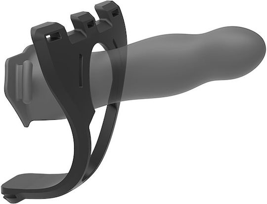 Doc Johnson Body Extensions BE Daring Harness με Dildo 17.78cm σε Μαύρο Χρώμα