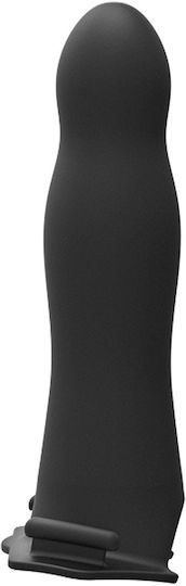 Doc Johnson Body Extensions BE Daring Harness με Dildo 17.78cm σε Μαύρο Χρώμα