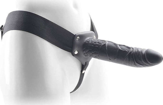 Toyz4lovers Real Rapture Air Feeling Harness with Dildo 20.5cm and Vibration in Black Color