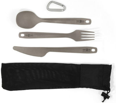 Origin Outdoors Besteck für Camping Set Löffel Gabel Messer