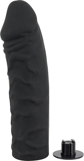 You2Toys Silicone Strap-on Harness με Dildo 17cm σε Μαύρο Χρώμα