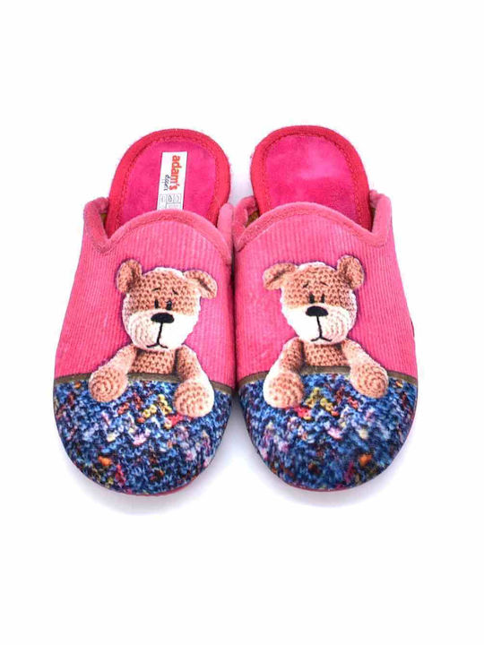 Adam's Shoes Παιδικές Παντόφλες Ροζ Bear