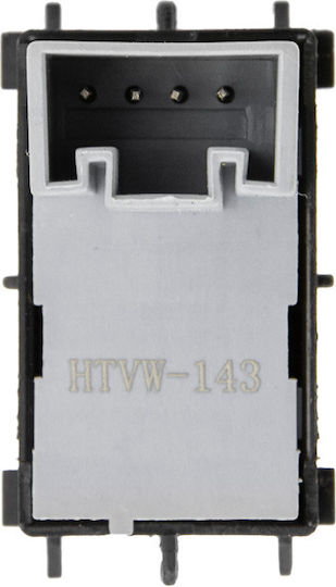 NTY Car Window Switch for Volkswagen Golf / Passat / Tiguan / Touran 4pin Black