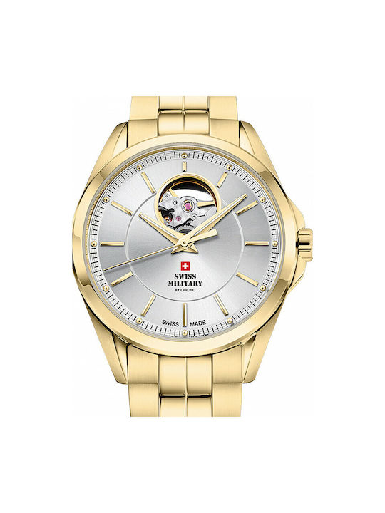 Swiss Military by Chrono Watch Automatic with Gold Metal Bracelet