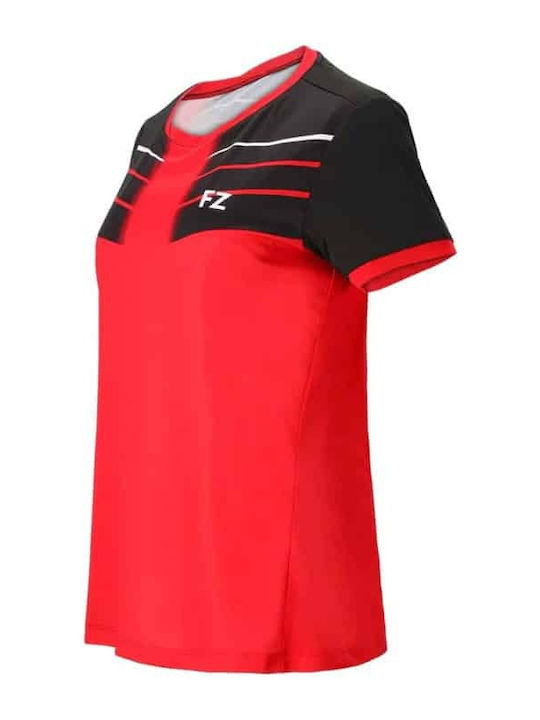 Sport-T-Shirt Frauen FORZA Cheer Chinese Rot