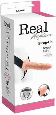 Toyz4lovers Real Rapture Air Feeling Hollow Strap On Gurtzeug mit Dildo 20.5cm in Hautfarbe