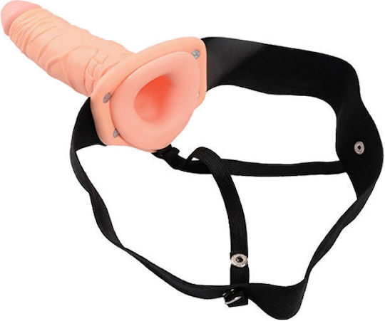 Toyz4lovers Real Rapture Air Feeling Hollow Strap On Gurtzeug mit Dildo 20.5cm in Hautfarbe
