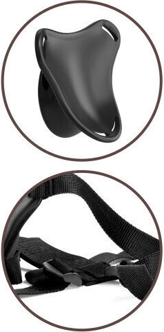 Pipedream King Cock Beginner's Body Dock Strap-On Harnașament 13cm în Culoare Negru