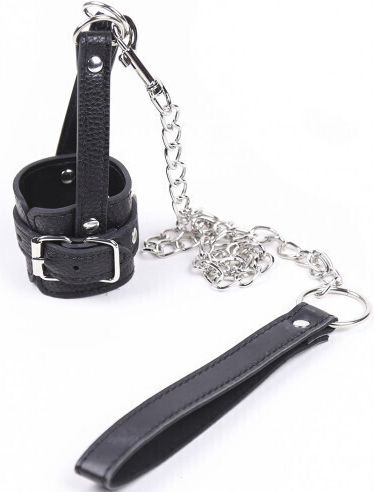 Naughty Toys Cock Ring Schwanz Leder Black