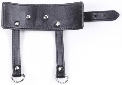 Naughty Toys Cock Ring Schwanz Leder Black
