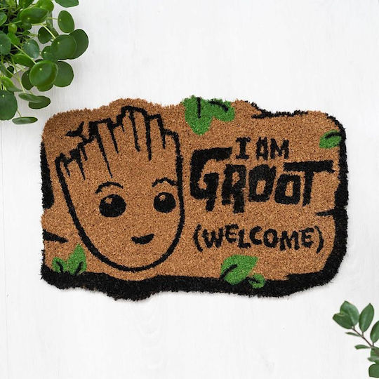Grupo Erik Πατάκι Εισόδου από Κοκοφοίνικα Marvel Groot Μπεζ 40x60εκ.