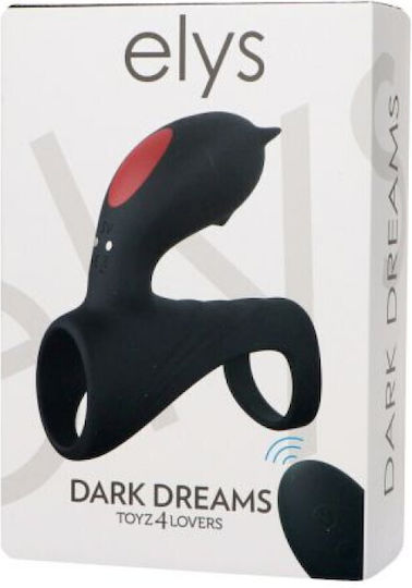 Toyz4lovers Dark Dreams Phallic Ring Black