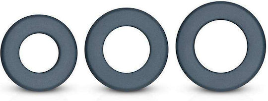 Boners Large Cock Ring Set 3τμχ Grey