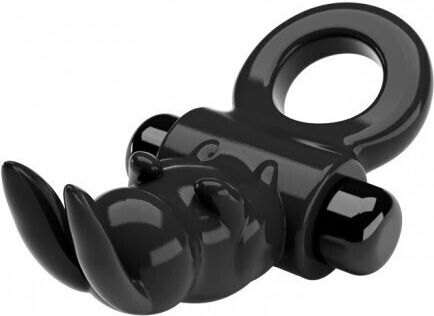 Pretty Love Exciting Ring Vibrating Cockring Black