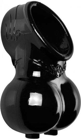 XR Master Series Squeeze My Sack Erection Enhancer and Scrotum Pouch Cock Ring Schwanz & Hoden Schwarz