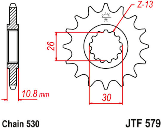 JT Sprockets Front Sprocket 18 Teeth for Yamaha XJR 1300 02-06