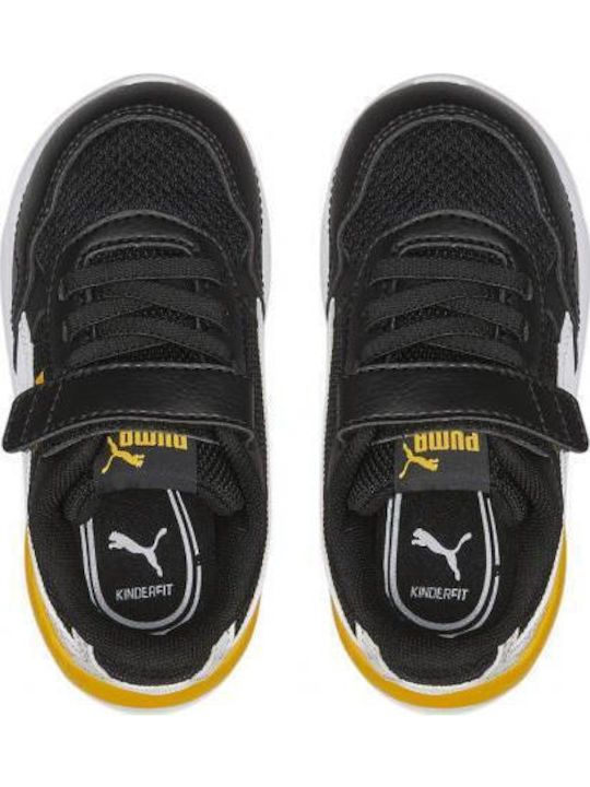 X-Ray Speed Lite Kids Sports Shoes Running with Hoop & Loop Closure Black