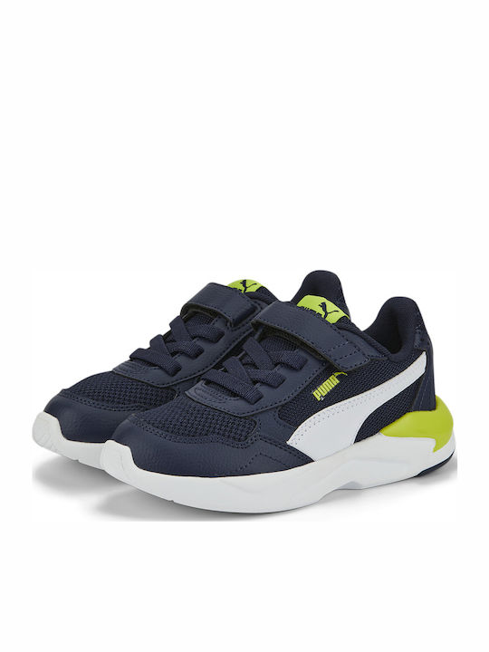 X- Ray Kids Sports Shoes Running with Hoop & Loop Closure Navy Blue