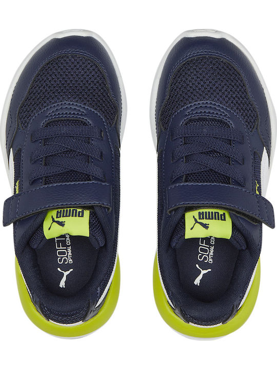 X- Ray Kids Sports Shoes Running with Hoop & Loop Closure Navy Blue