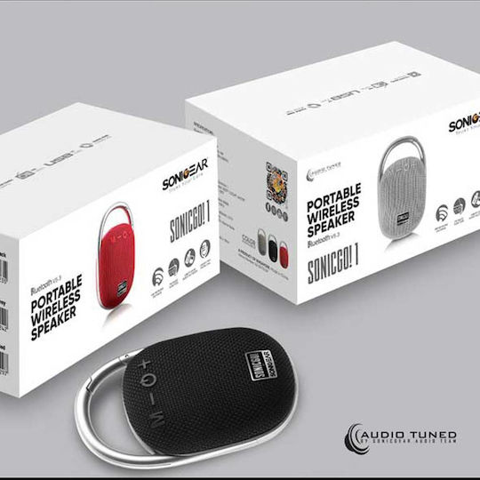 Sonic Gear Go 1 Bluetooth Speaker 5W with Radio and Battery Life up to 4 hours Gray
