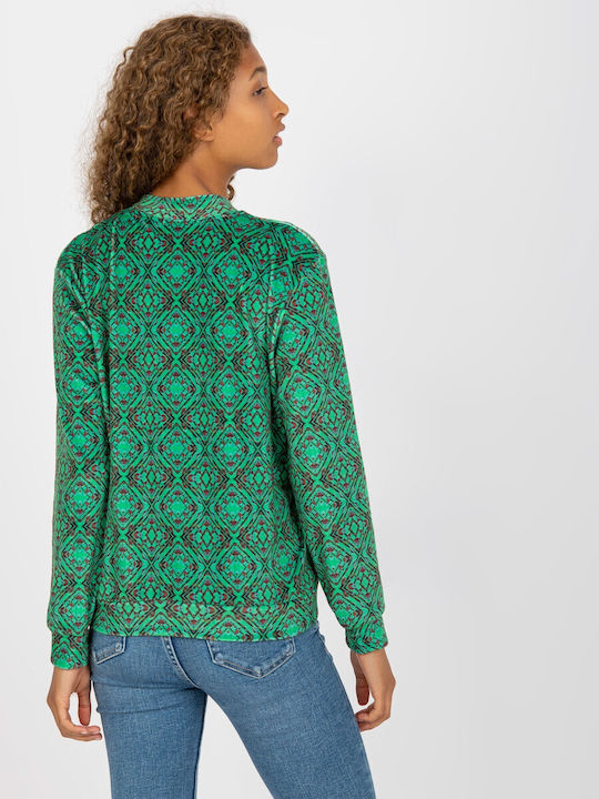 Rue Paris Women's Cardigan Green