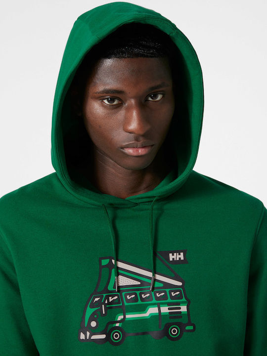 Sweatshirt with Hood Green