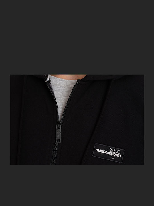 Black Hooded Cardigan