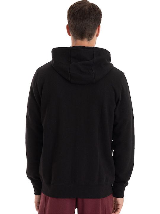 Black Hooded Cardigan