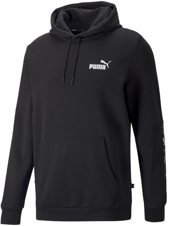 Essentials Tape Sweatshirt with Hood Black
