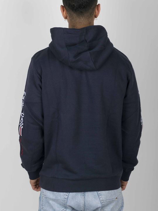 Nautica Men's Sweatshirt with Hood and Pockets Navy Blue