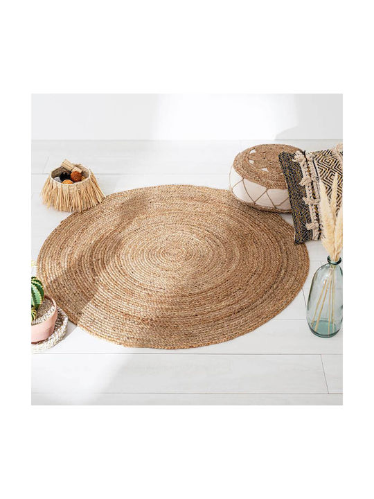 A-S Natural Covor Rotund Din paie Jute