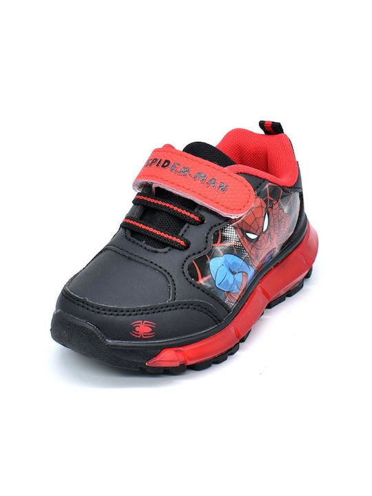 Cerda Παιδικά Sneakers Ανατομικά με Φωτάκια για Αγόρι Μαύρα