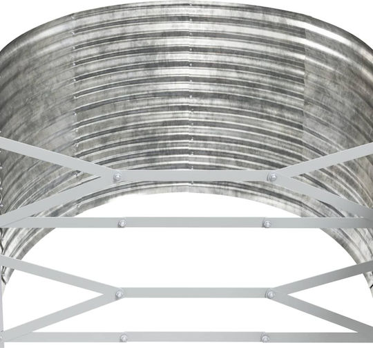 vidaXL Planter Box Metallic Silver 322x100x68cm.