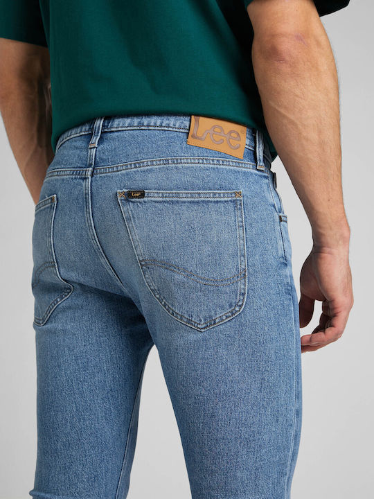 Ανδρικό Παντελόνι Τζιν με Slim Tapered Εφαρμογή Μπλε
