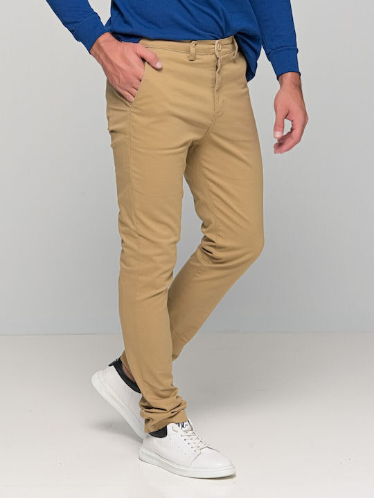 Hose Chino in Schlanker Passform Beige