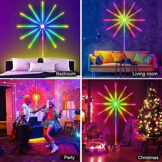 Factory Ταινία LED USB 5V RGB Φως 5m Τύπου SMD5050 με Τροφοδοτικό & Τηλεχειριστήριο