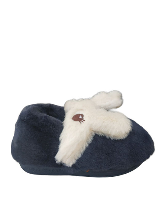 Kids Slippers Blue Bunny
