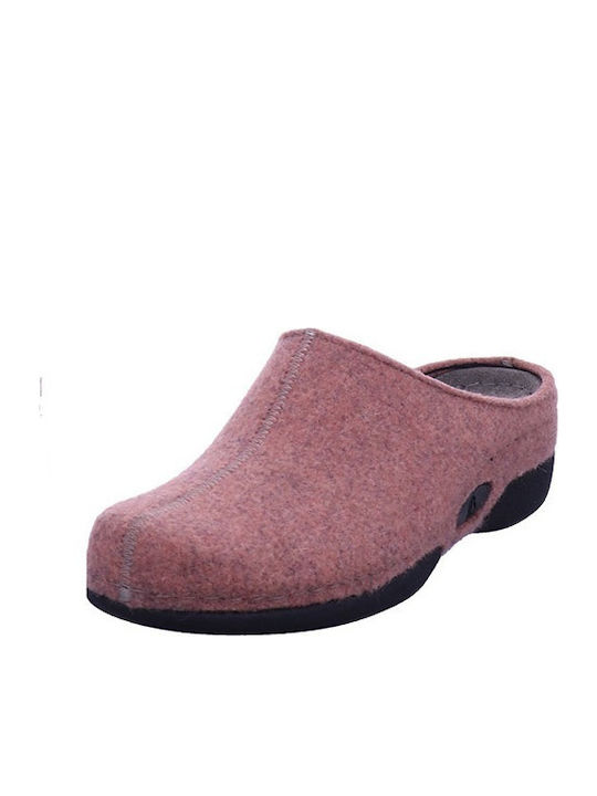 Lauren Anatomical Woolen Women's Slippers Pink