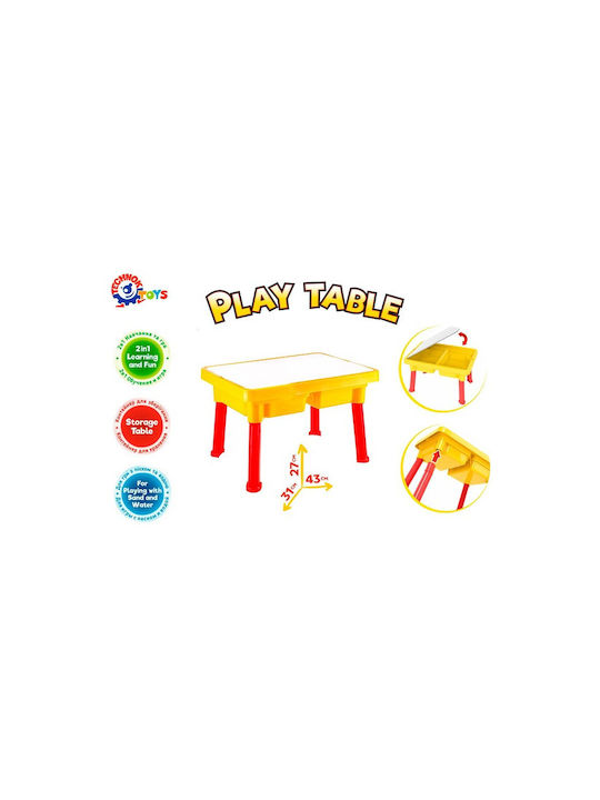 Kids Table made of Plastic Yellow