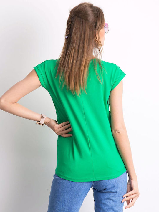 BFG Women's T-shirt with V Neckline Bold Green