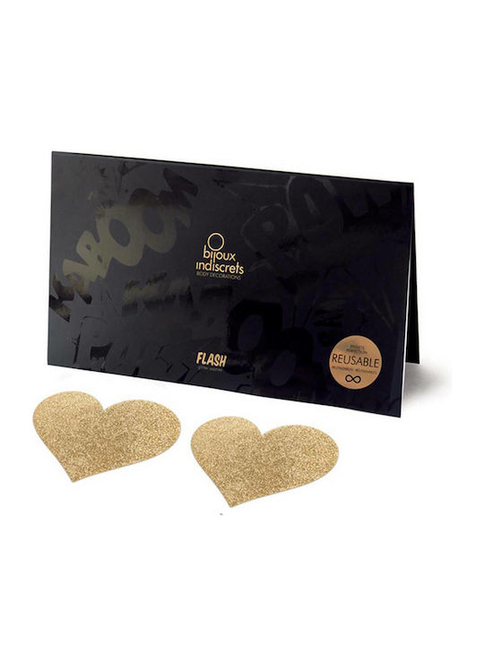 Bijoux Indiscrets Flash Heart Nipple Stickers