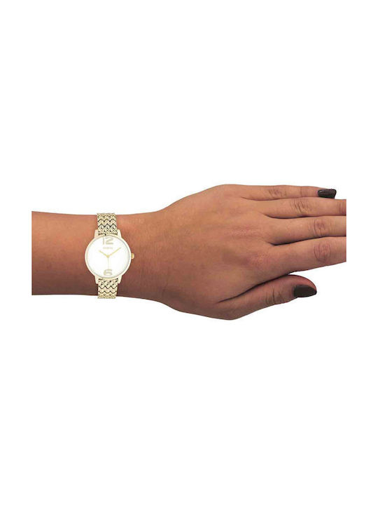 Oozoo Τimepieces Uhr mit Gold Metallarmband