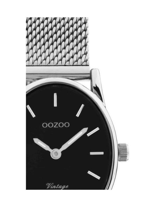 Oozoo Vintage Damen Uhr mit Silber Metallarmband