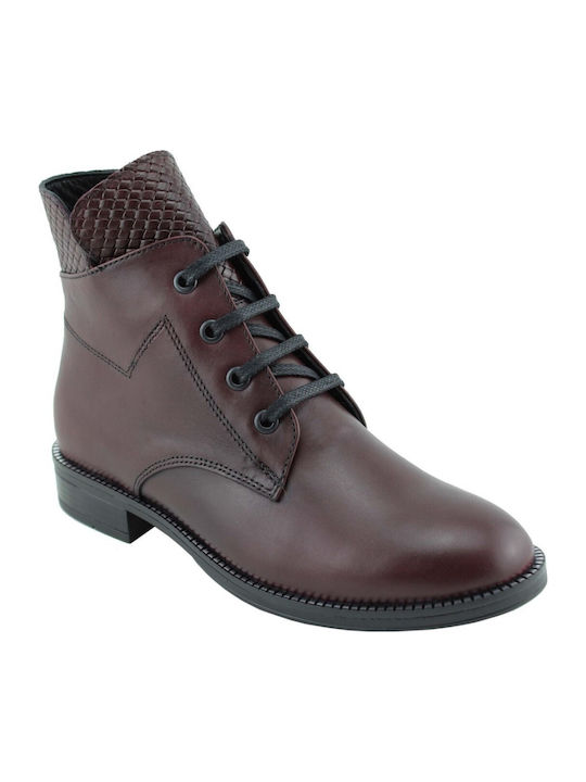 Act Women's Ankle Boots Burgundy