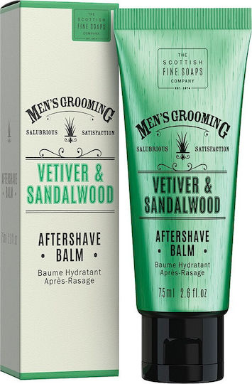 The Scottish Fine Soaps After Shave Balsam Vetiver & Sandalwood cu Aloe 75ml