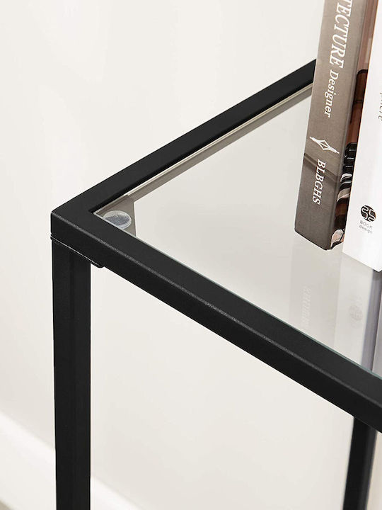 Metal Console Table Black L100.5xW35.6xH80cm