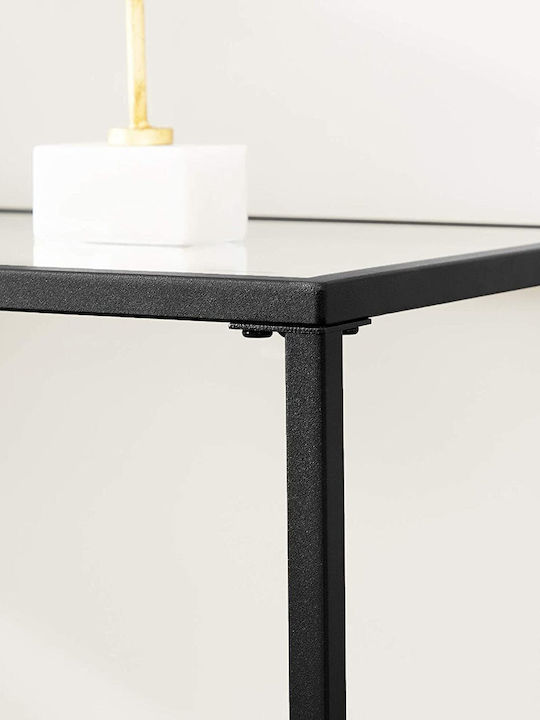 Metal Console Table Black L100.5xW35.6xH80cm