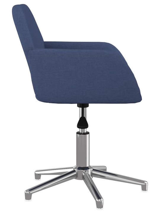 Swivel Visitor Chair with Arms Μπλε 53.5x57x70cm