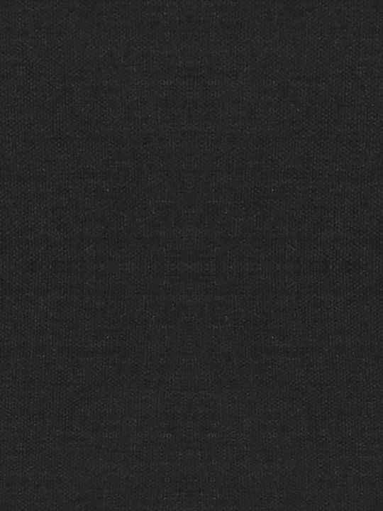 Rotativă Scaun Vizitator cu Brațe Negru 53.5x57x70cm 1buc