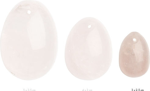 La Gemmes Yoni Rose Quartz Egg Κολπικές Μπάλες Ροζ